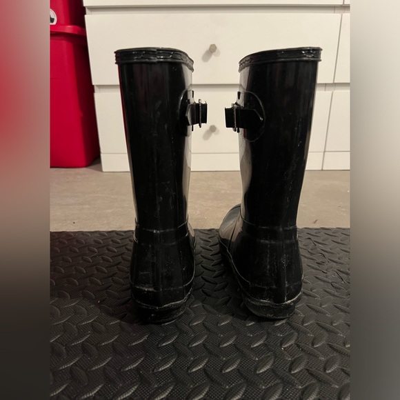 Hunter black short rain boots size 9 - Picture 3 of 5